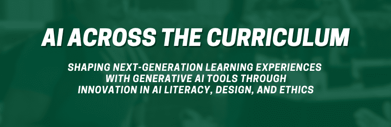 AI Across the Curriculum Banner